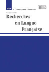 Poster of Recherches en langue française