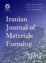 Poster of The Iranian Journal of Materials Forming