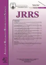 Poster of Journal of Research in Rehabilitation Sciences