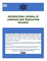 Poster of International Journal of Language and Translation research