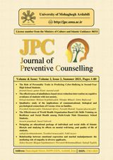 Poster of Journal of preventive Counselling